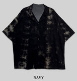 Tie-Dye Linen Half Shirt