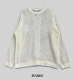 Summer Cross Punching Knit