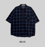 Cooling Check Half Shirt