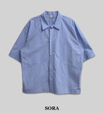 Hidden Pocket Half Shirt