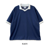 Plain Over Soccer Collar Tee