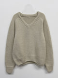 [wool30%] Riddle Mohair V-neck loose fit knit