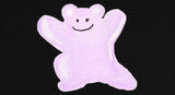 Small Pink Painting Bear Smile Short Sleeve Tee