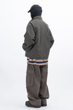 Perna Sand Incision Nylon Windbreaker