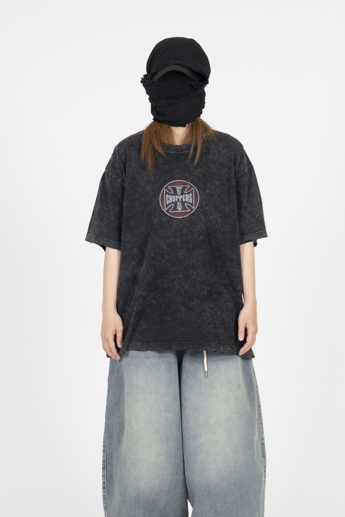【oan】Circle Chopper Vintage Washed Short Sleeve T-Shirt oan (オアン) - サークルチョッパービンテージウォッシュ加工