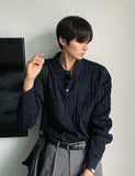 Cable long sleeve knit