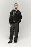 OBLIQUE PATCH DENIM PANTS