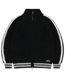 TRACK KNIT ZIP-UP