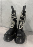 Oun Lace-Up Middle Boots