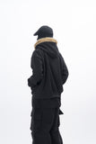 Rebe Raccoon Hooded Zip-Up