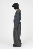 Fle In Black Washing Crop Long Sleeve T-Shirt