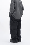 Pent Double Knee Cover Wide Balloon Pants