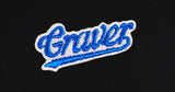 Baseball Blue Logo Embroidery Hoodie