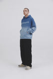 BASIC LOGO OMBRE KNIT HOODIE