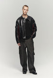 OBLIQUE PATCH DENIM PANTS