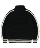 TRACK KNIT ZIP-UP