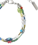 Multi Color Beads Layered Bracelet