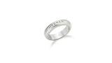 Champagne Full Moon Silver (M) Matte Slim Ring M