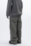 Lever Knee Pintuck Washed Cotton Pants