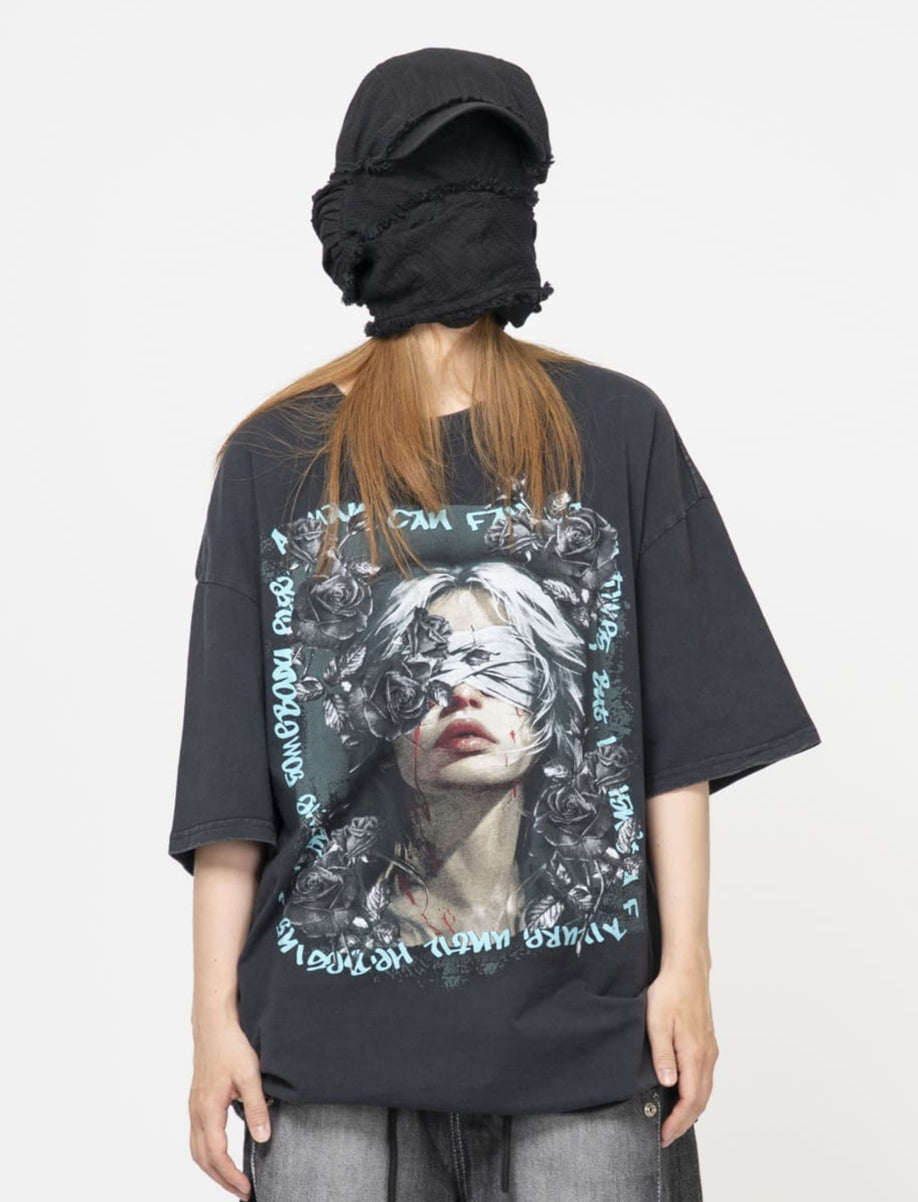 【oan】Rochique Pigment Short Sleeve T-Shirt oan】Rochique Pigment Short Sleeve T-Shirt 1809GD Mix