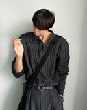 Cable long sleeve knit