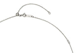 Essence Silver (W) Moissanite Flower Station Necklace