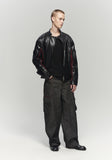 OBLIQUE PATCH DENIM PANTS