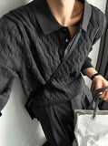 Cable long sleeve knit