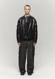 OBLIQUE PATCH DENIM PANTS