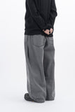 Ove herringbone side tuck pants