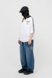 Solari Pocket Wide Balloon Banding Denim