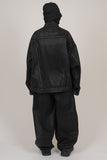 Coated Damage Black Denim