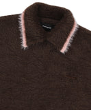 HAIRY COLLAR KNIT