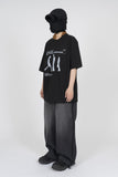 Uneven Fringe Wide Denim