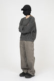 Vintage Washing Crop Sweatshirt