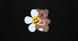 Flower Bear Smile Embroidery Short Padding