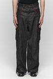 OBLIQUE PATCH DENIM PANTS