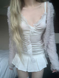 Taronz Long Lace Top