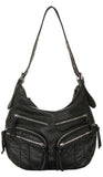 Loops Zipper Shoulder Bag