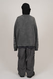 Wave sleeve sweatshirt
