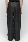OBLIQUE PATCH DENIM PANTS