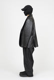 Forem One Button Leather Jacket