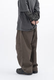 Eco Knee Incision Curved Wide Pants