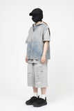 Artless Hooded Denim Vest