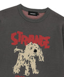 STRANGE PUPPY KNIT SWEATER