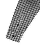 SPRAY DYEING CHECK CROP SHIRT