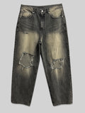 Vintage Destroyed Sand Denim