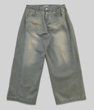 Snap Wide Light Blue Denim