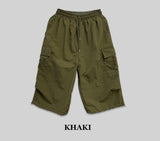 Nylon Cozy Cargo Bermuda Pants