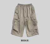 Nylon Cozy Cargo Bermuda Pants